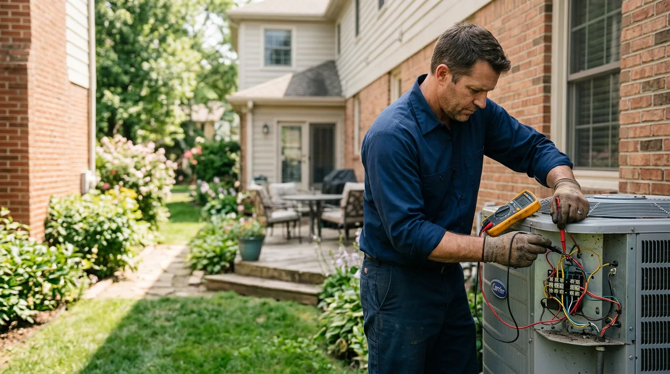 HVAC technician working near Wilson, WY